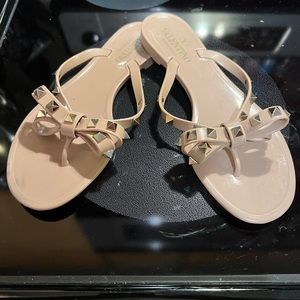 Valentino Garavani RockStud Jelly Thong Flip Flop
